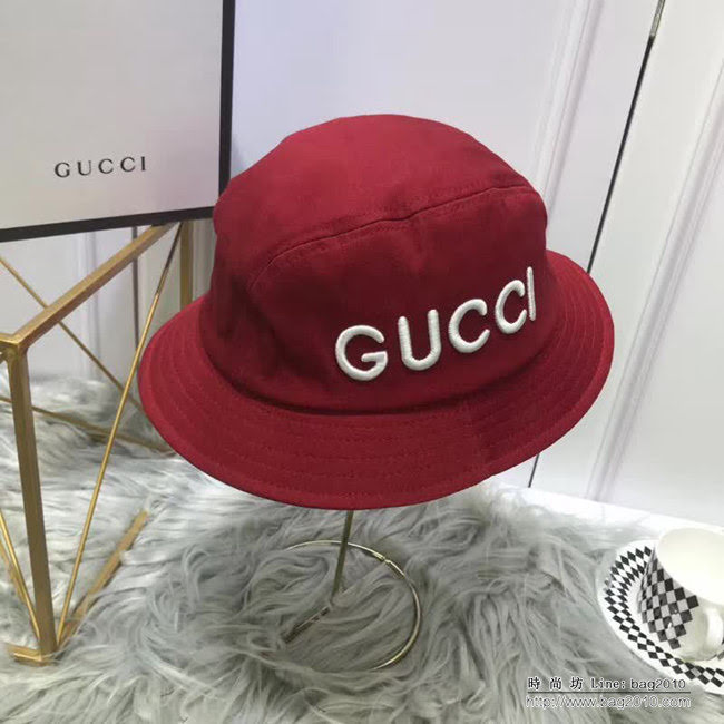 GUCCI古馳 專櫃同步 新品經典 隨意折疊漁夫帽 LLWJ6866